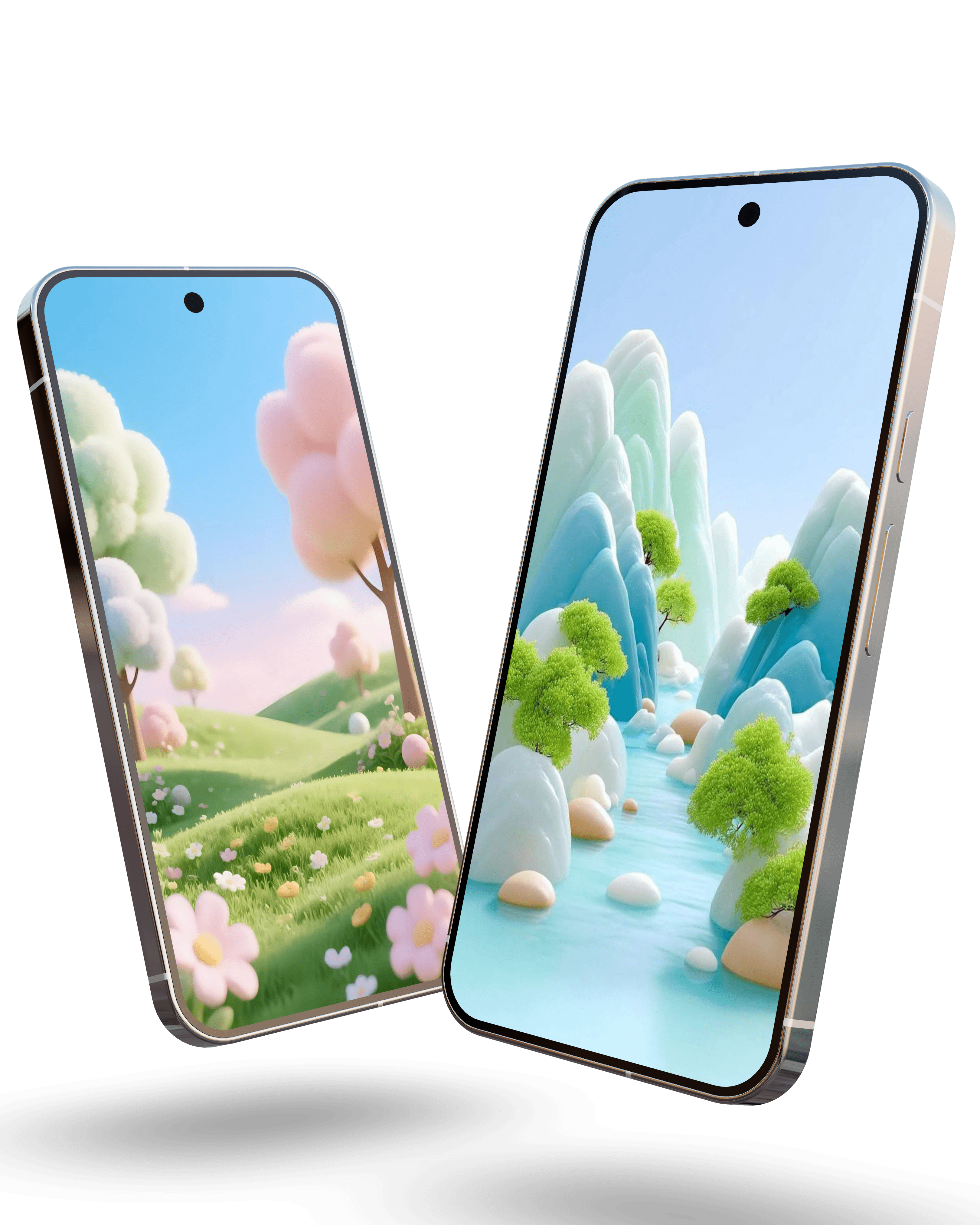 MeldPlay phone mockup for closed testing and Library